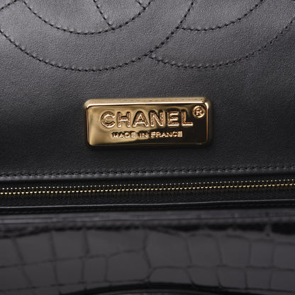 Chanel Alligator Jumbo Double Flap Black 7 of 13