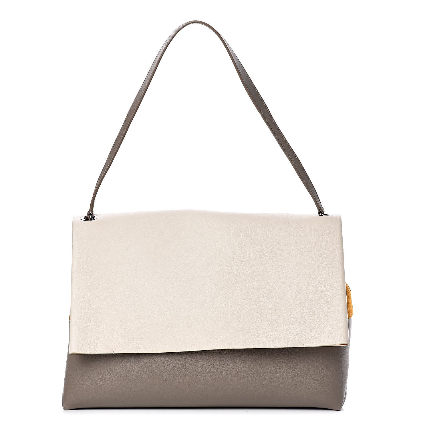 Celine Calfskin All Soft Shoulder Bag Cream 3 of 17
