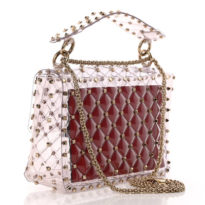 Valentino Garavani PVC Medium Rockstud Spike Shoulder Bag 3 of 12