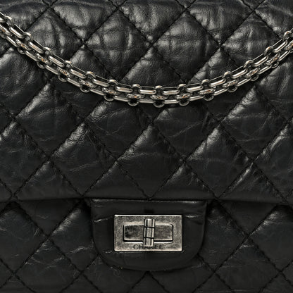 Chanel Aged Calfskin Quilted 2.55 Reissue 225 Flap Black 8 of 10