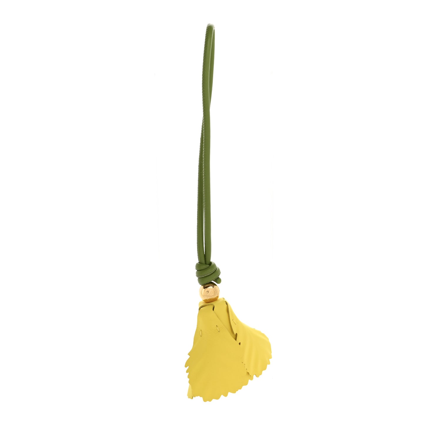 Calfskin Tulip Charm Yellow