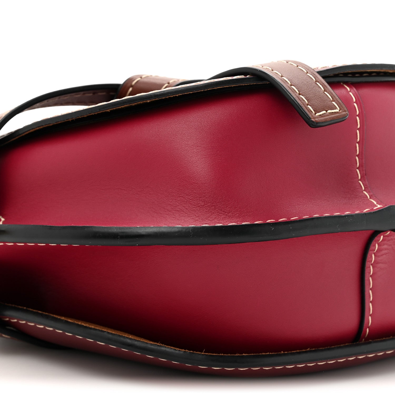 Loewe Calfskin Small Gate Crossbody Bag Garnet Pomodoro 10 of 14