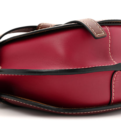 Loewe Calfskin Small Gate Crossbody Bag Garnet Pomodoro 10 of 14