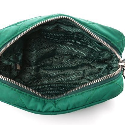 Prada Nylon Tessuto Impuntu Quilted Crossbody Bag Oleandro 5 of 14