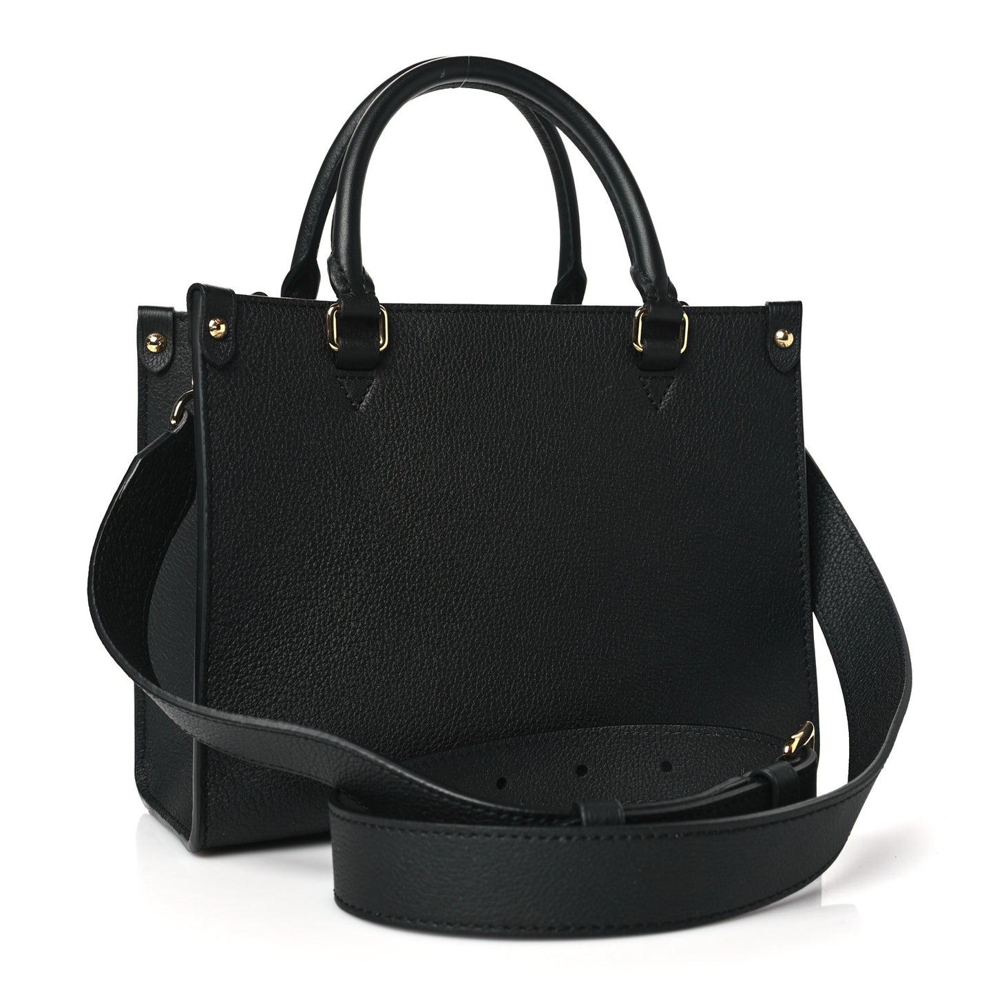 Calfskin Lock & Go Tote Black