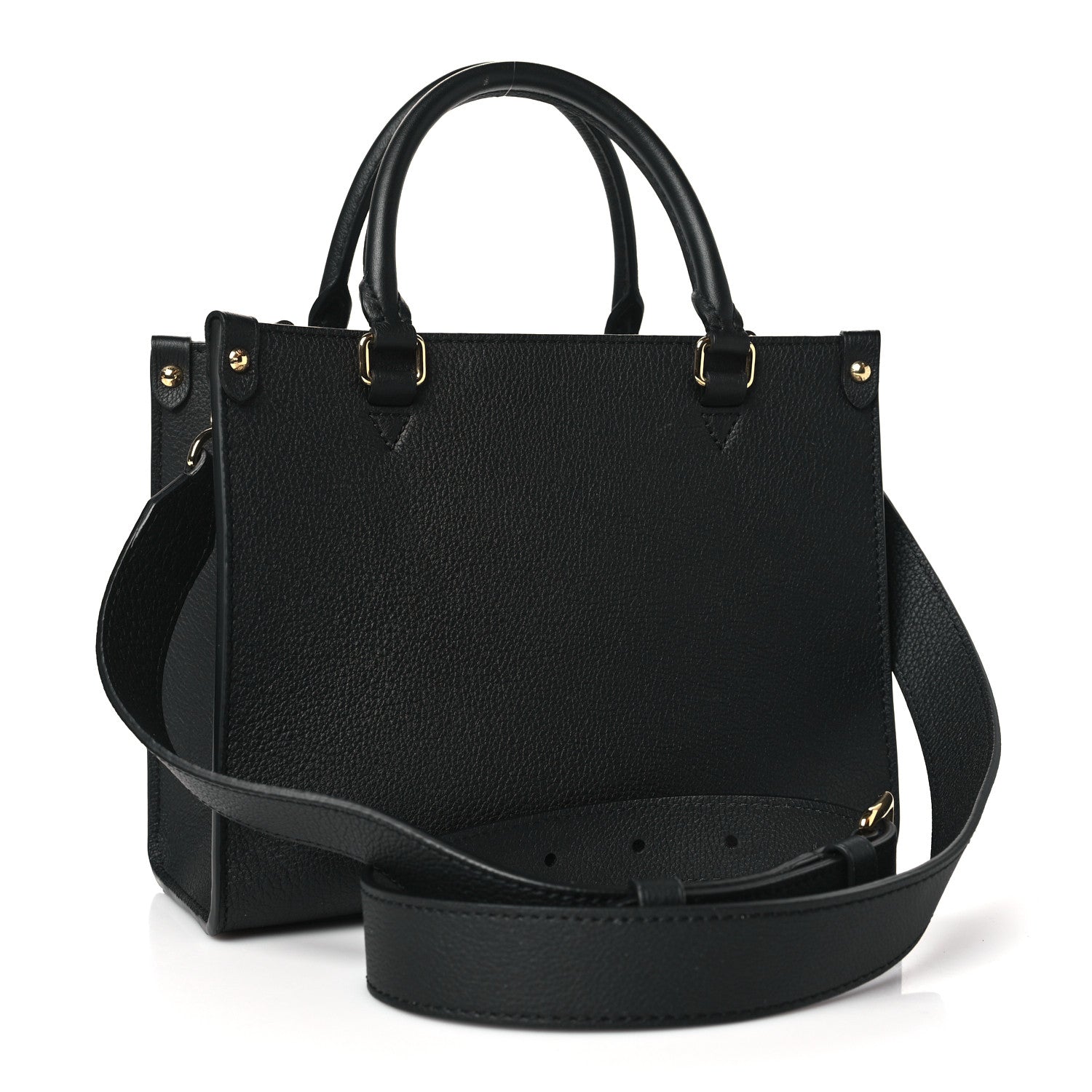 Louis Vuitton Calfskin Lock & Go Tote Black 3 of 11