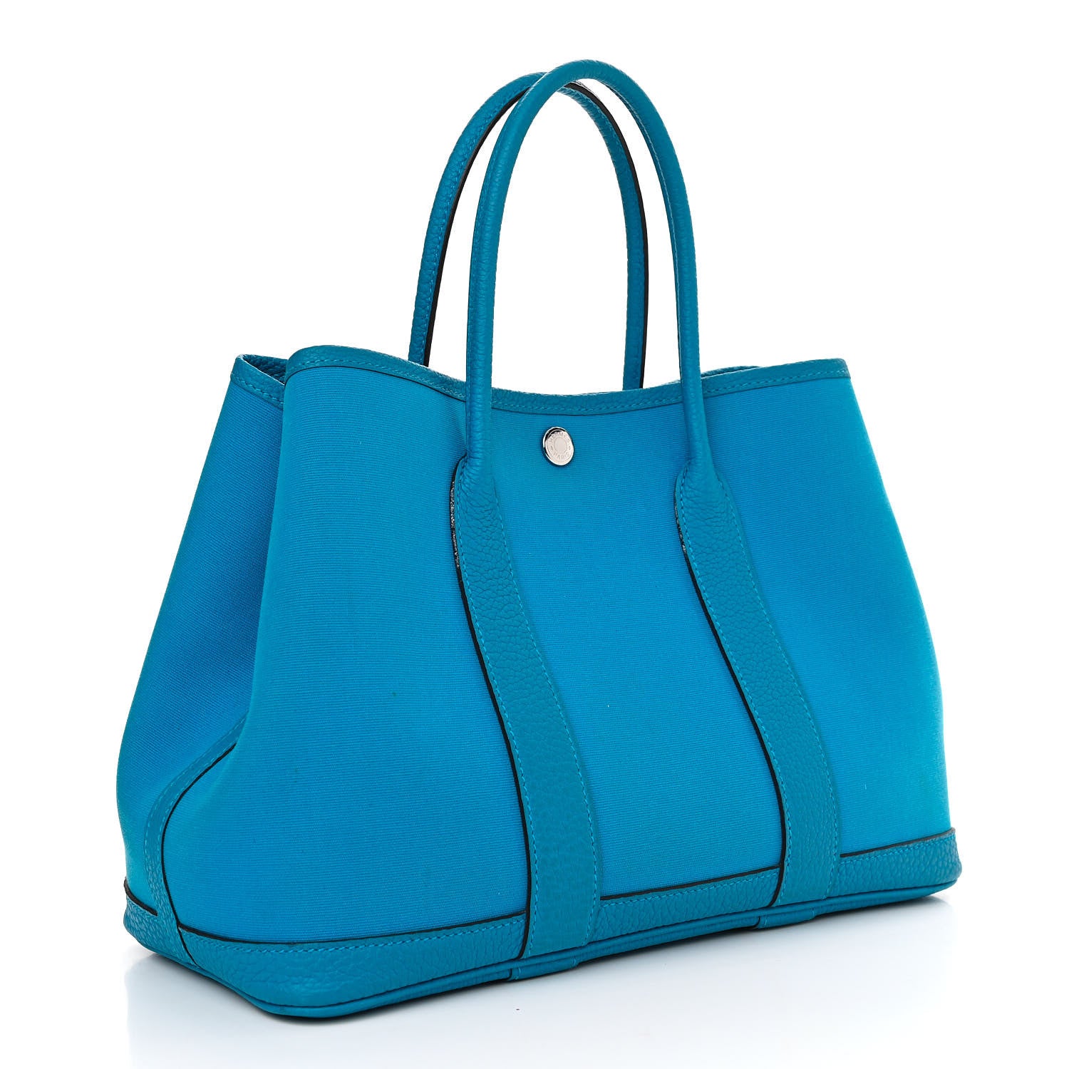 Hermes Toile Officer Negonda Verso Garden Party 30 TPM Bleu Zanzibar Rubis 3 of 11