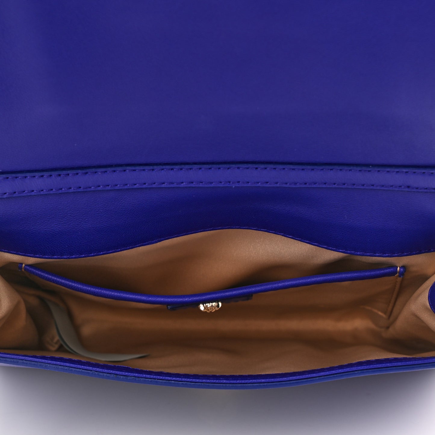 Lambskin Palazzo Chain Evening Bag Blue