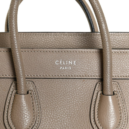 Celine Drummed Calfskin Nano Luggage Dune 11 of 12