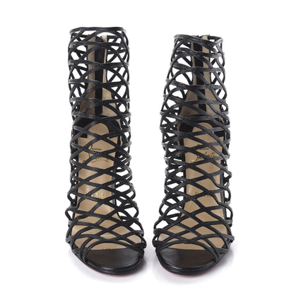 Christian Louboutin Kid Mille Cinque 100 Ankle Boots 40.5 Black 2 of 8