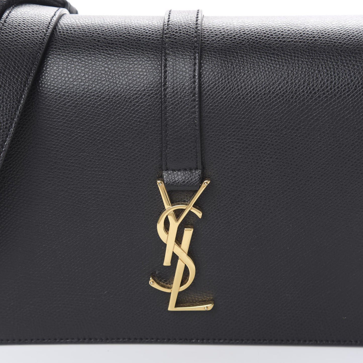 Textured Calfskin Medium Classic Monogram Universite Bag Black