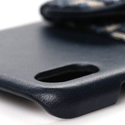 Christian Dior Oblique Calfskin Saddle iPhone X Case Blue 10 of 10