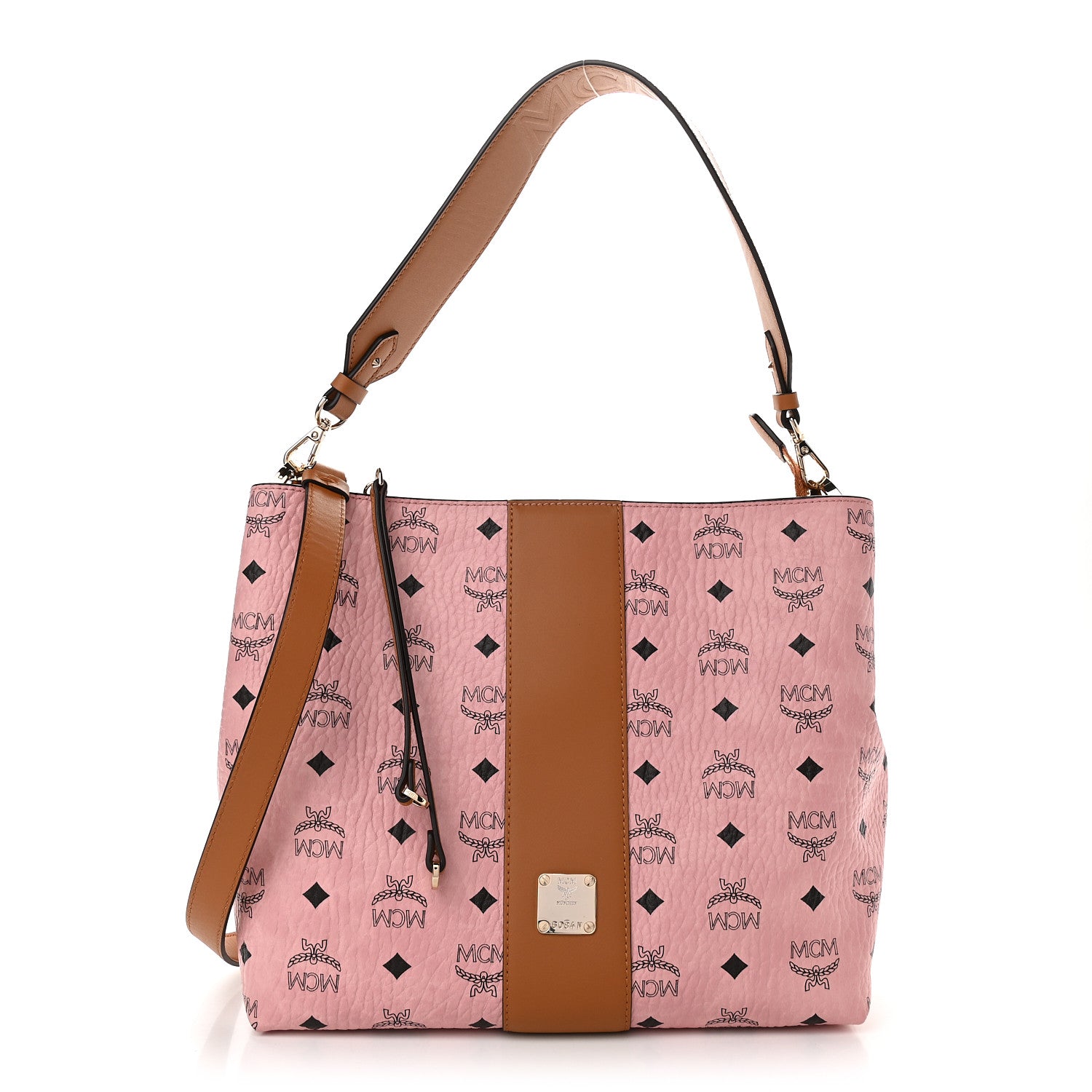 MCM Visetos Medium Klara Hobo Soft Pink 1 of 8