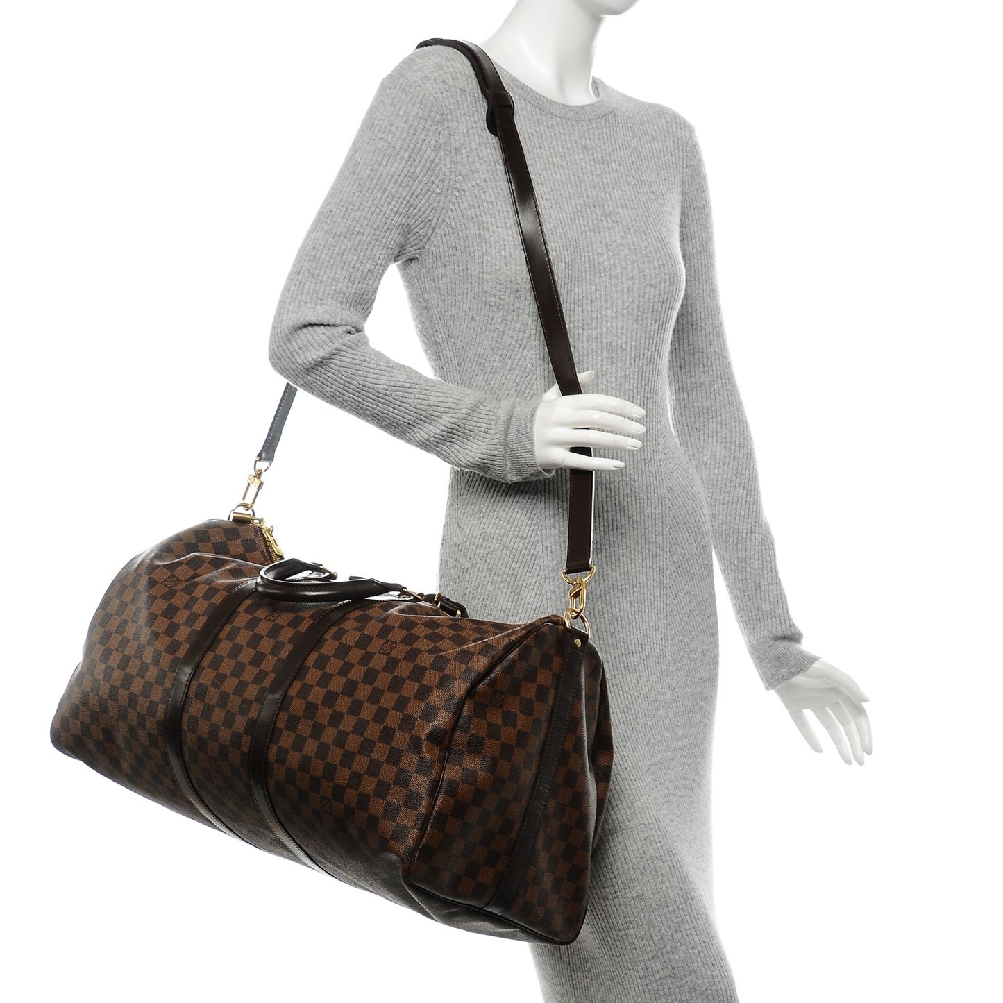 Damier Ebene Keepall Bandouliere 55