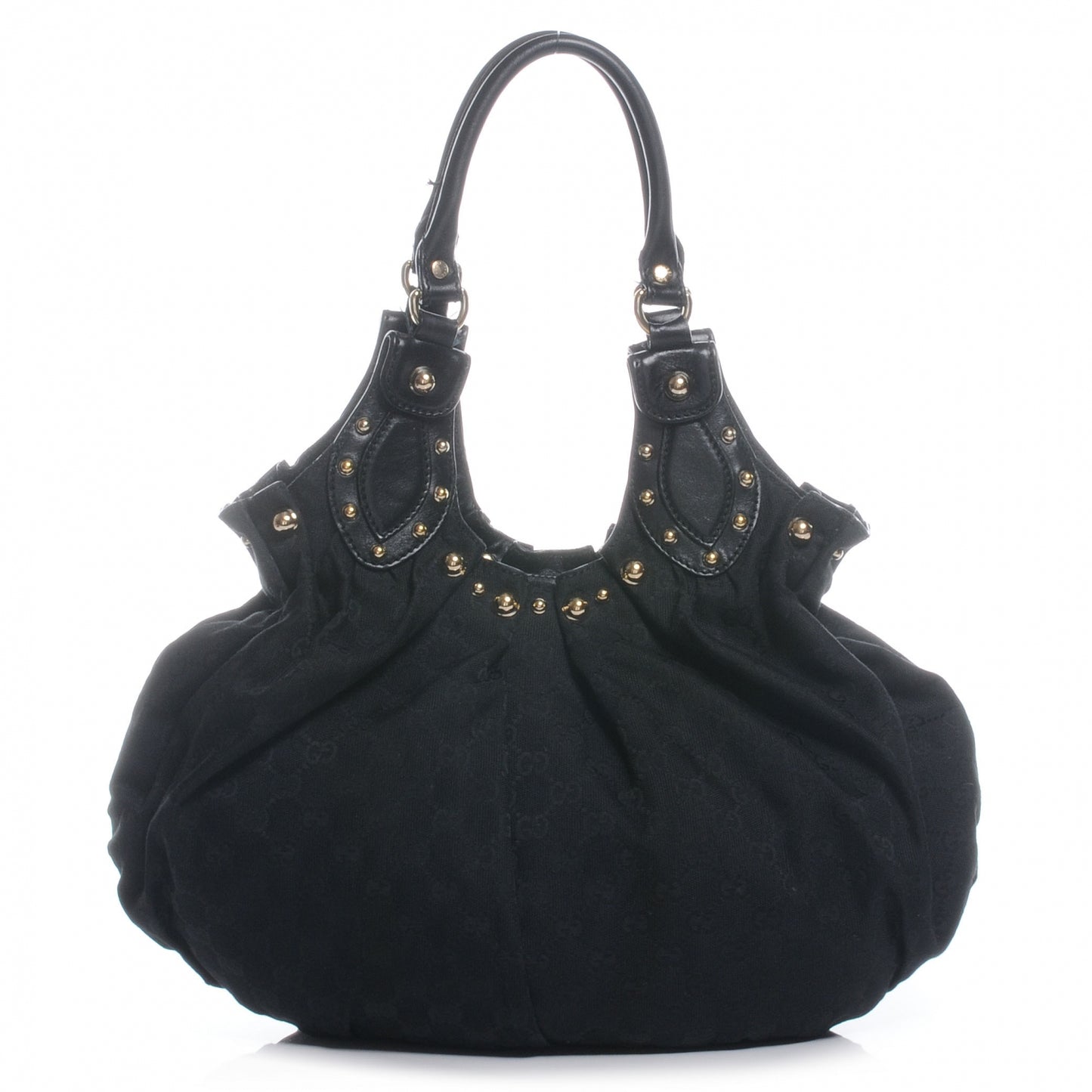 Monogram Studded Pelham Tote Black