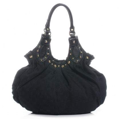 Gucci Monogram Studded Pelham Tote Black 1 of 8