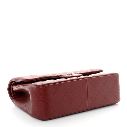 Chanel Caviar Quilted Jumbo Double Flap Burgundy 4 of 11