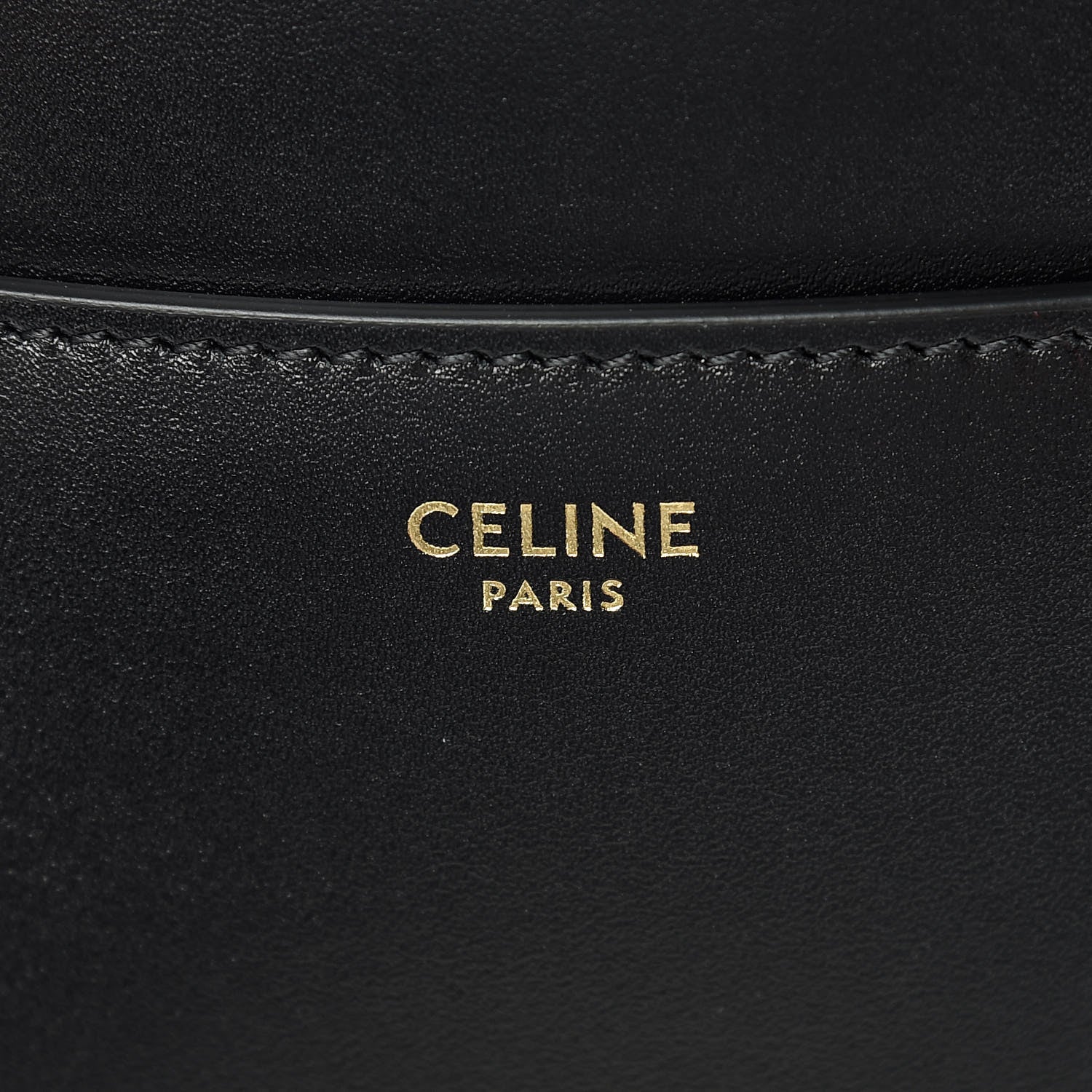 Celine Satinated Calfskin Medium 16 Top Handle Bag Black 6 of 14
