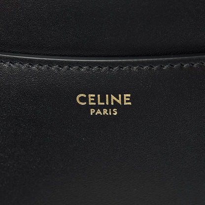 Celine Satinated Calfskin Medium 16 Top Handle Bag Black 6 of 14