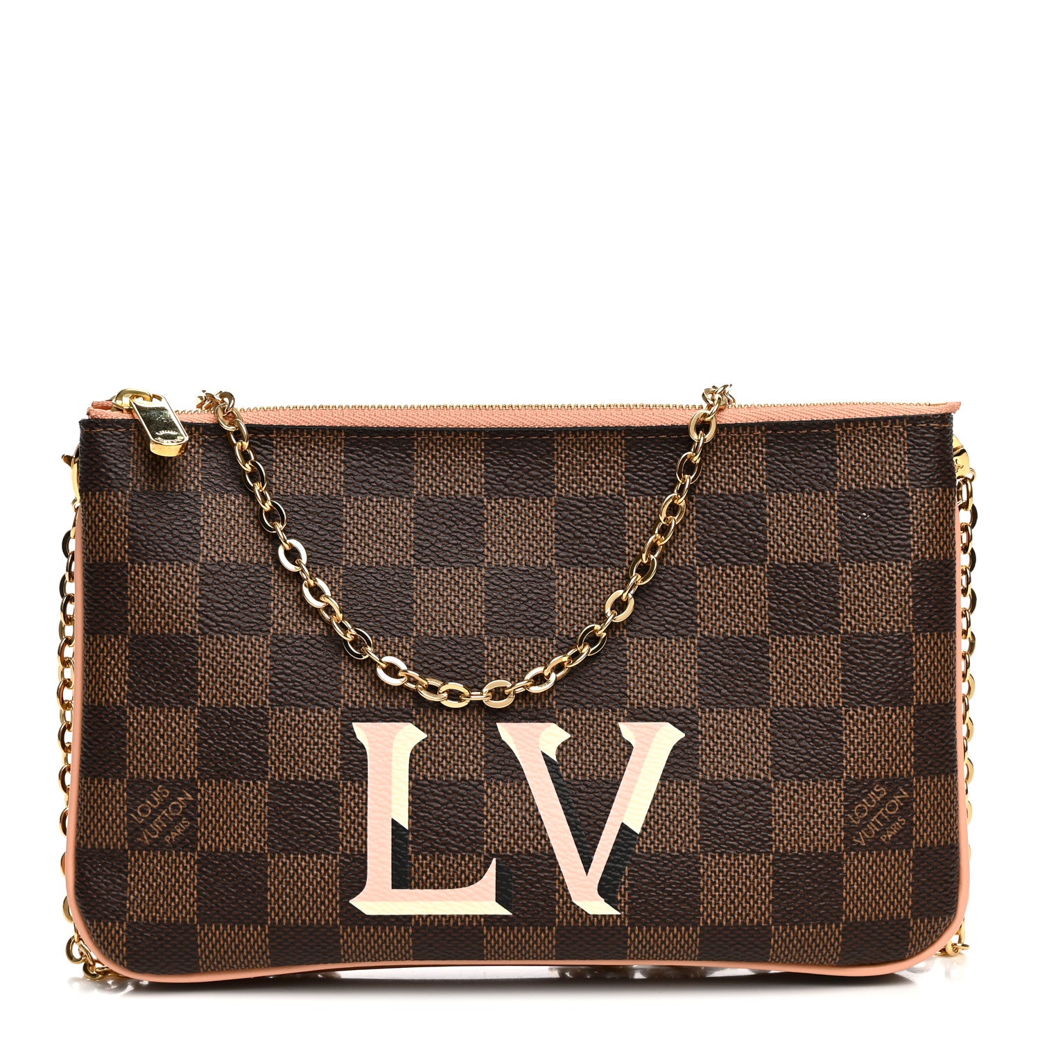 Louis Vuitton Damier Ebene Double Zip Pochette 1 of 11