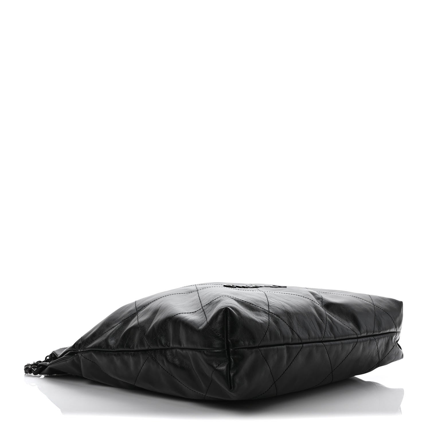 Chanel Shiny Calfskin Quilted Small Chanel 22 So Black 4 of 9