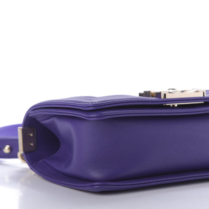 Chanel Calfskin Quilted Small Boy Flap Purple 6 of 10