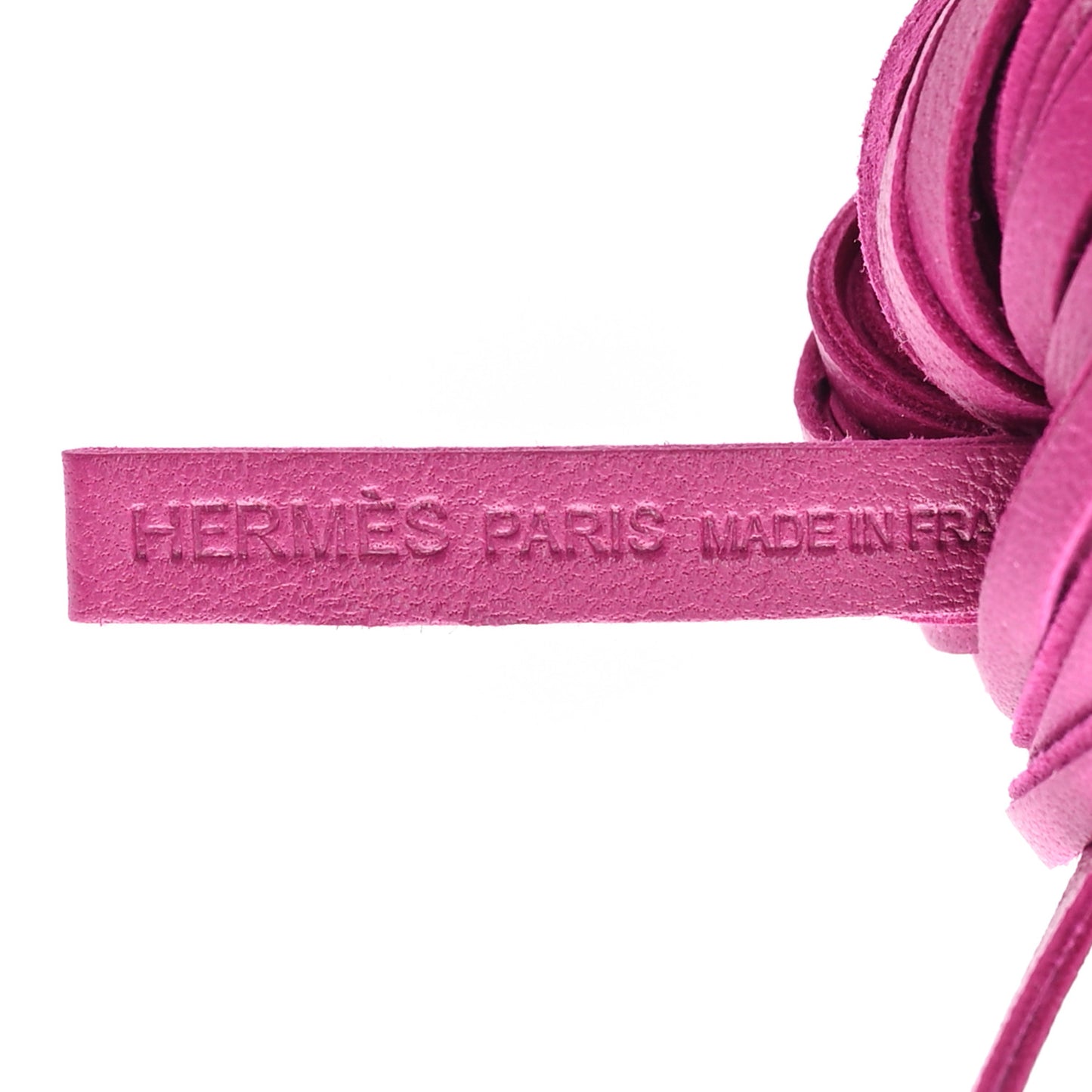Lambskin Carmen Tassel Key Holder Rose Pourpre