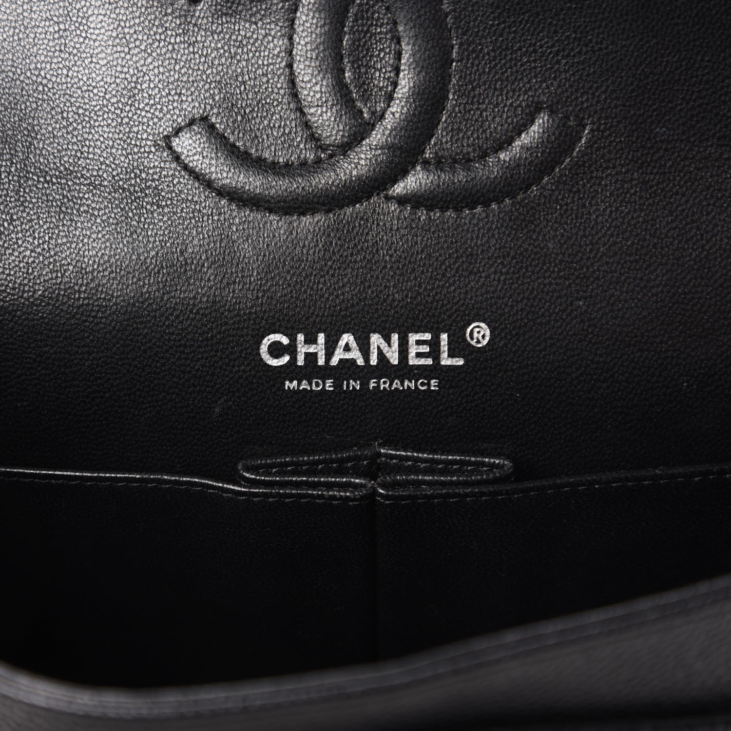 Chanel Caviar Quilted Medium Double Flap Black 8 of 10