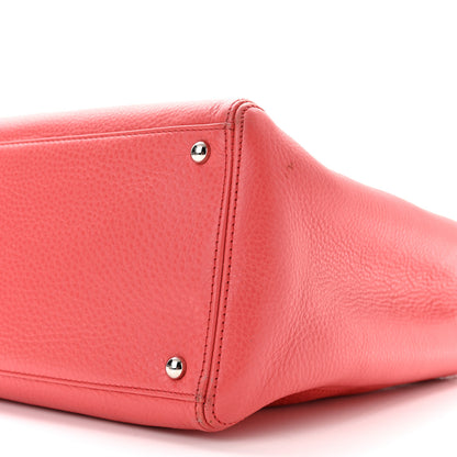 Chanel Calfskin Cerf Executive Shopper Tote Coral 11 of 11