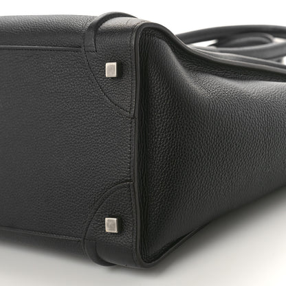 Celine Drummed Calfskin Mini Luggage Black 8 of 8