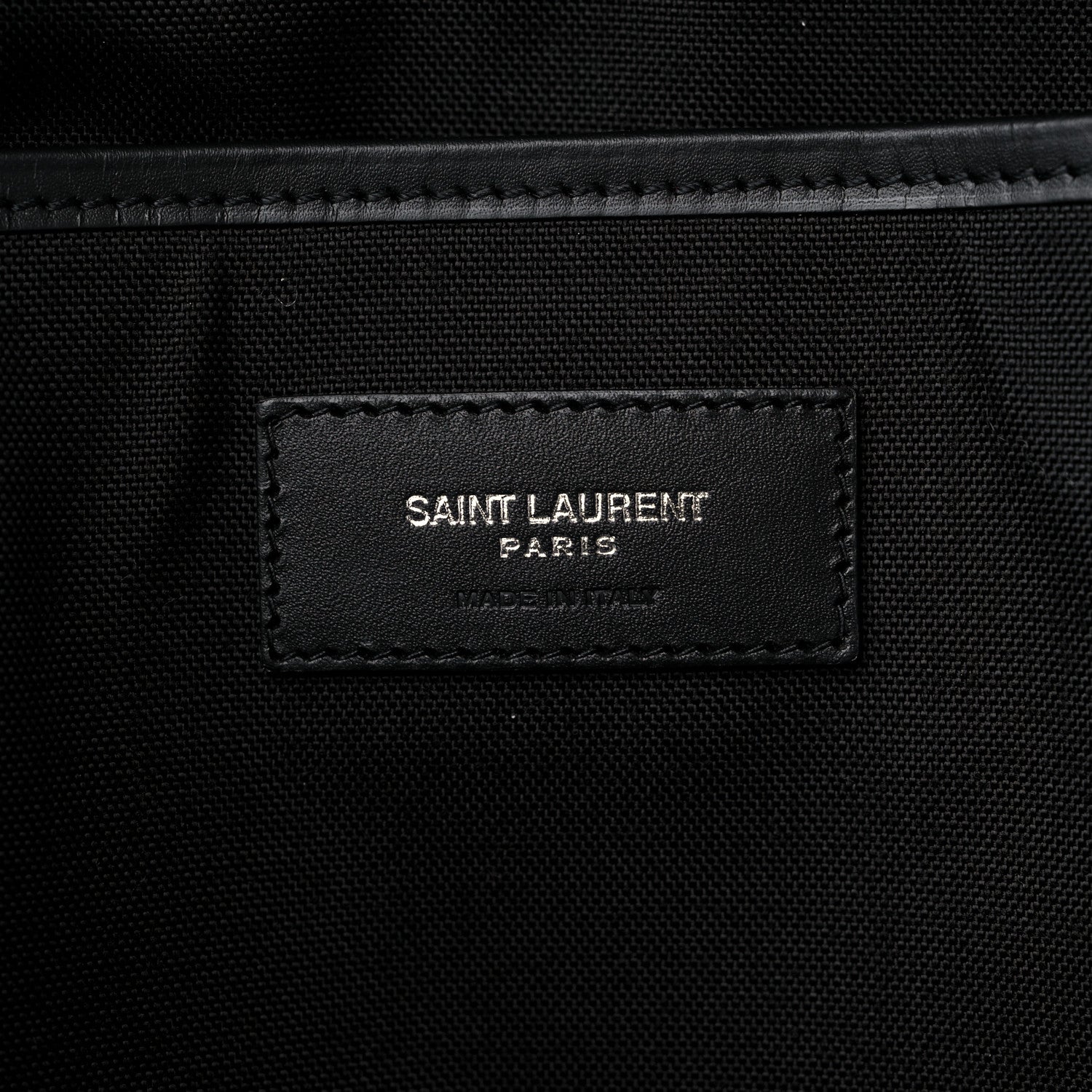 Saint Laurent Canvas Zebra Print City Backpack Yellow Black 6 of 8