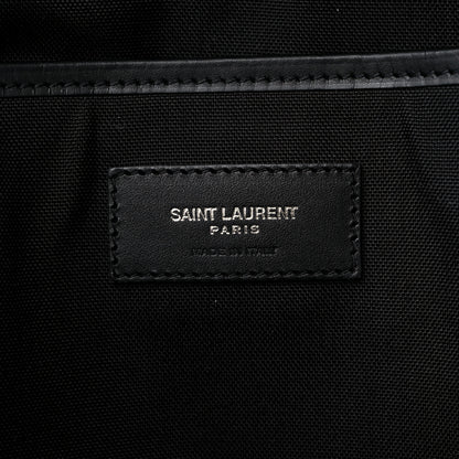 Saint Laurent Canvas Zebra Print City Backpack Yellow Black 6 of 8