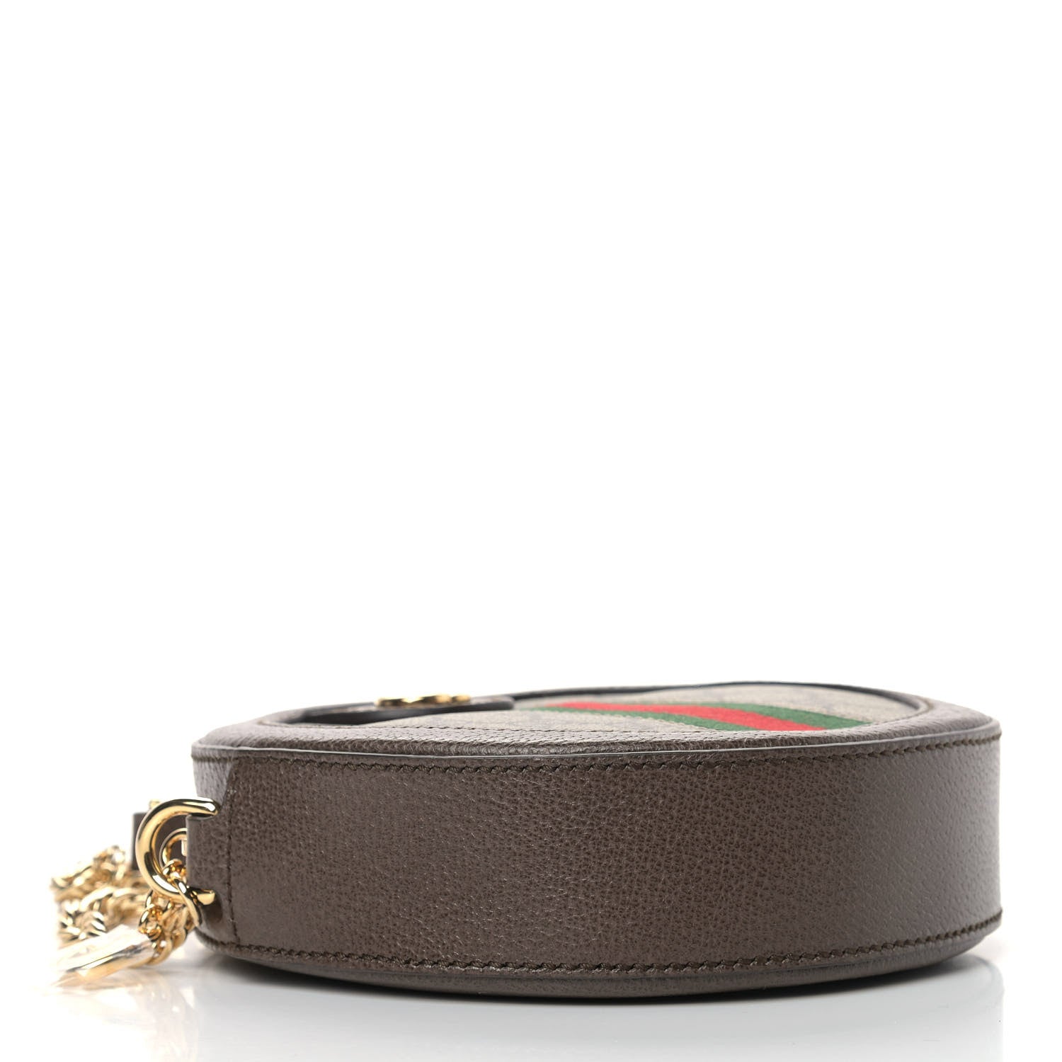 Gucci GG Supreme Monogram Web Mini Ophidia Round Shoulder Bag Brown 4 of 9