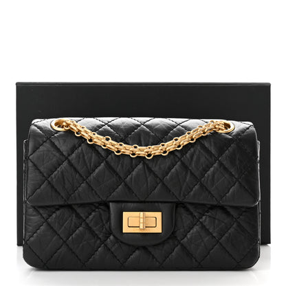 Chanel Aged Calfskin Quilted 2.55 Reissue Mini Flap Black 11 of 11