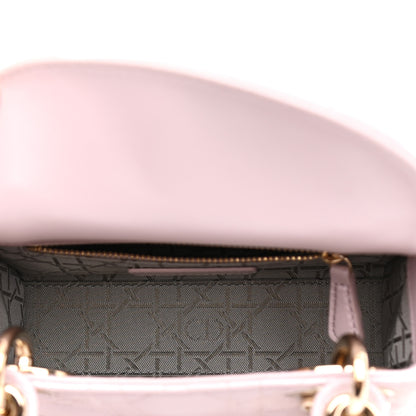 Christian Dior Metallic Lambskin Cannage Mini Lady Dior Lotus 8 of 21
