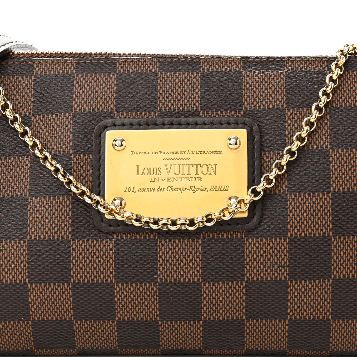 Louis Vuitton Damier Ebene Eva Clutch 8 of 11