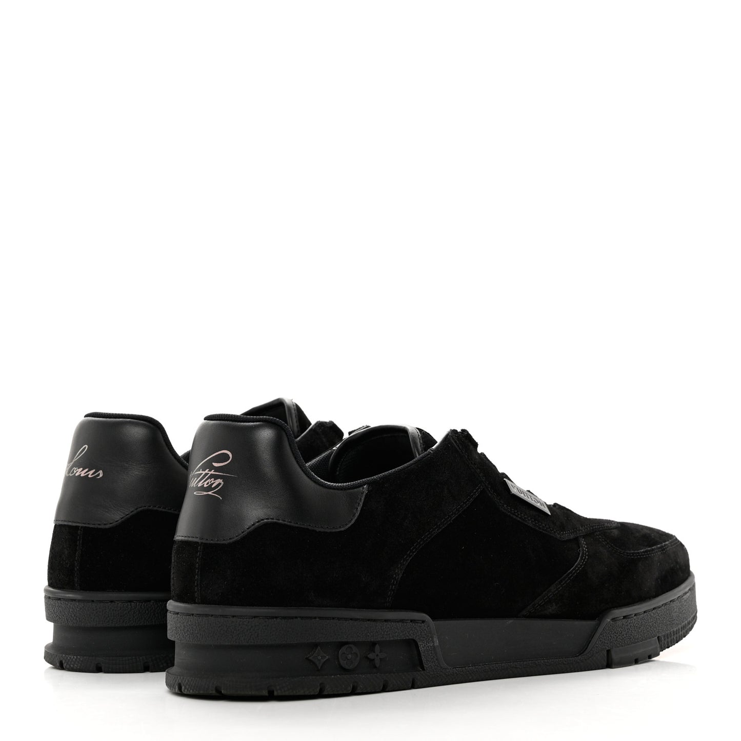 Suede Uniform Sneakers 10 Black