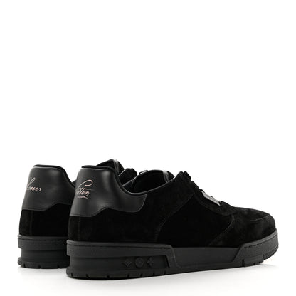 Louis Vuitton Suede Uniform Sneakers 10 Black 4 of 8