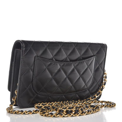 Chanel Aged Calfskin Quilted Lucky Charms 2.55 Reissue Wallet On Chain WOC Black 3 of 9