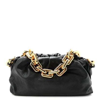 Bottega Veneta Calfskin The Pouch Chain Black 1 of 10