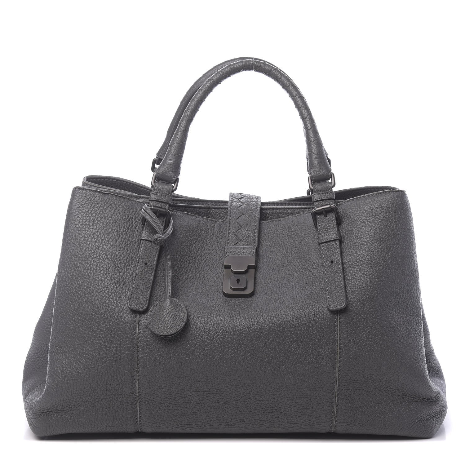 Bottega Veneta Cervo Medium Roma Tote New Light Grey 1 of 9