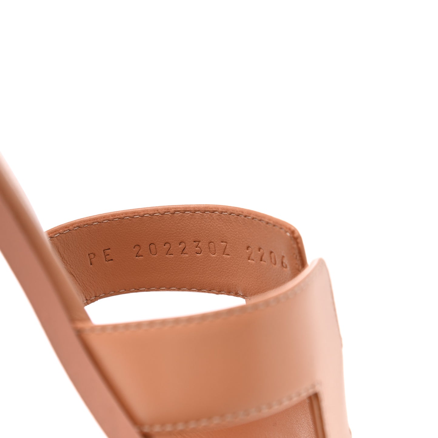 Box Calfskin Oran Sandals 37.5 Granit Rose