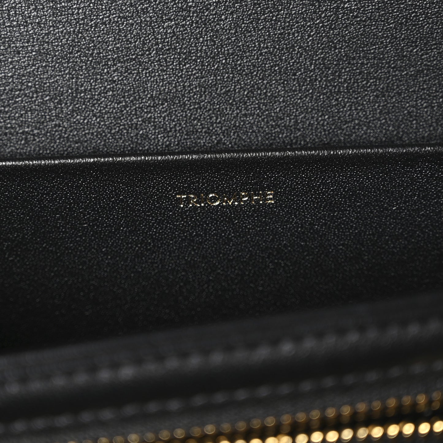 Shiny Calfskin Medium Triomphe Black