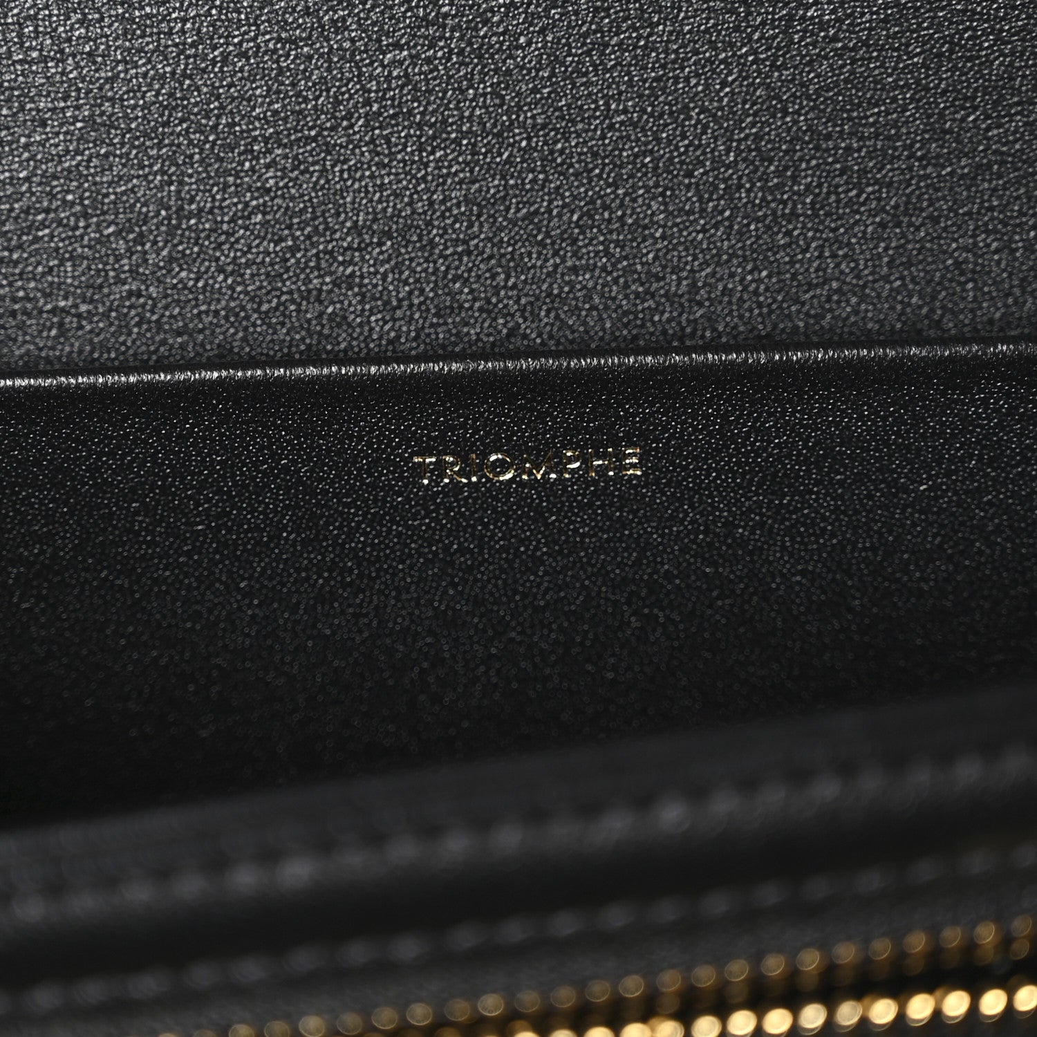 Celine Shiny Calfskin Medium Triomphe Black 6 of 13