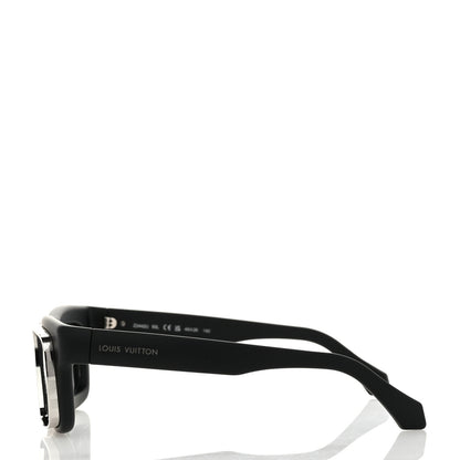 Louis Vuitton LV Super Vision Square Sunglasses Z2442U Black 3 of 7