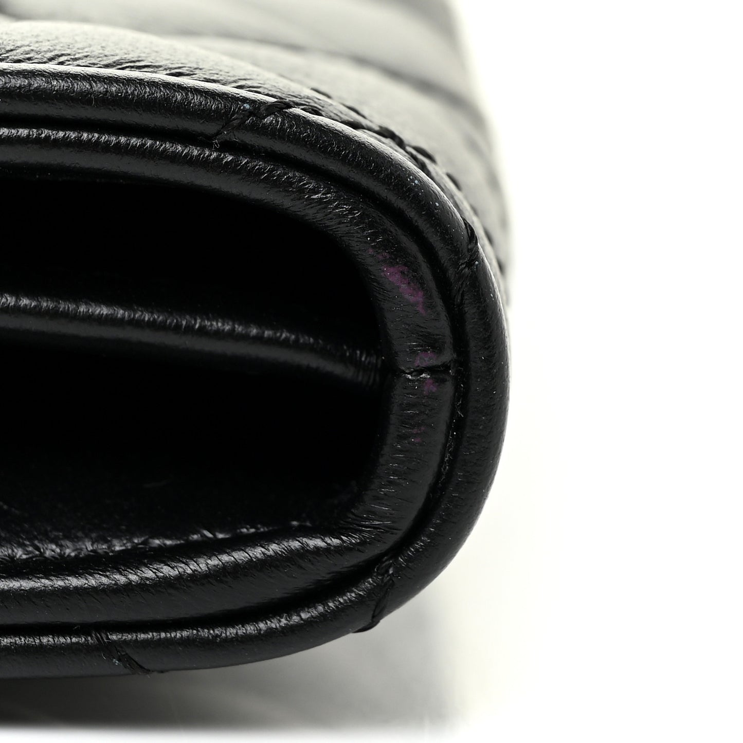 Lambskin Quilted Medusa Wallet On Chain Crossbody Black