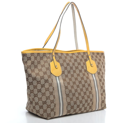 Gucci Monogram Web Large Jolie Tote Yellow 3 of 14