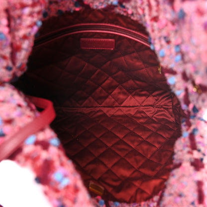 Chanel Tweed Quilted Chanel 22 Pink Burgundy 6 of 11