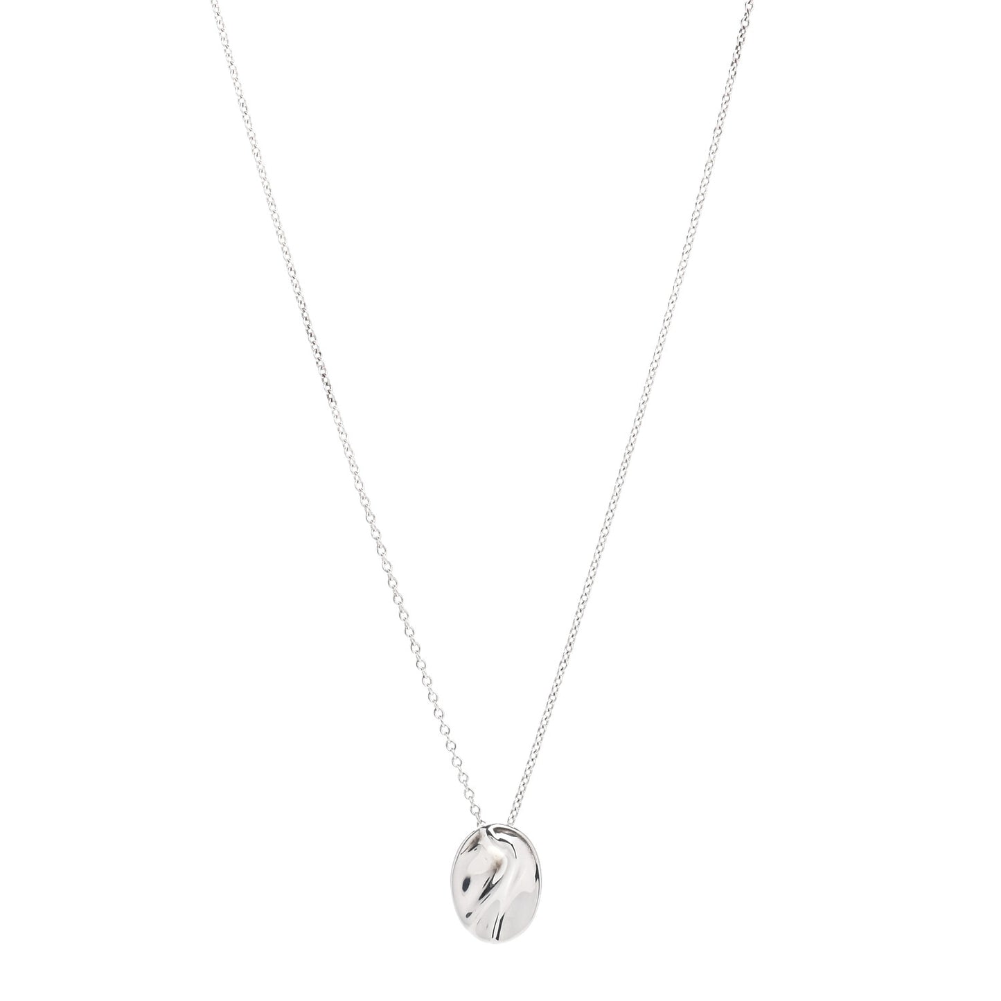 Sterling Silver Elsa Peretti Zodiac Aquarius Pendant Necklace
