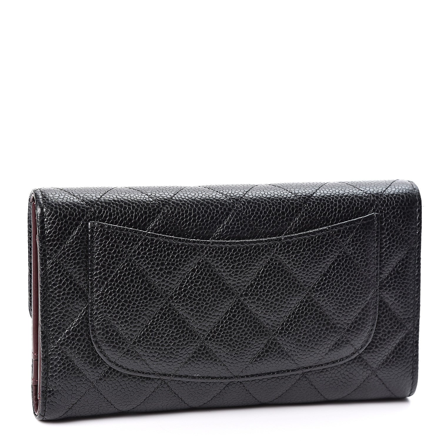 Chanel Caviar Quilted Large Flap Wallet Black 2 of 10
